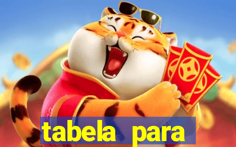 tabela para misturar cores